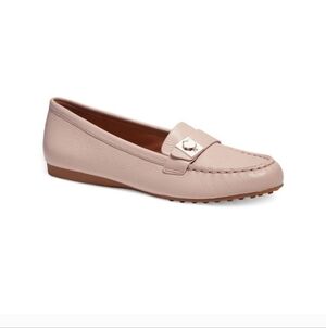 Kate Spade Camellia Pink Pebbled Leather Slip On Loafer 11